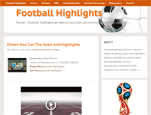 Tablet Screenshot of footballhighlights247.com